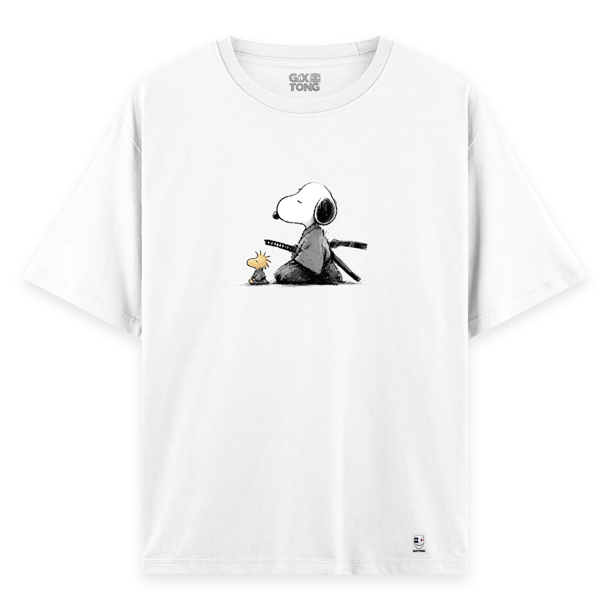 Samurai Snoopy - Oversize Bol Kalıp T-shirt