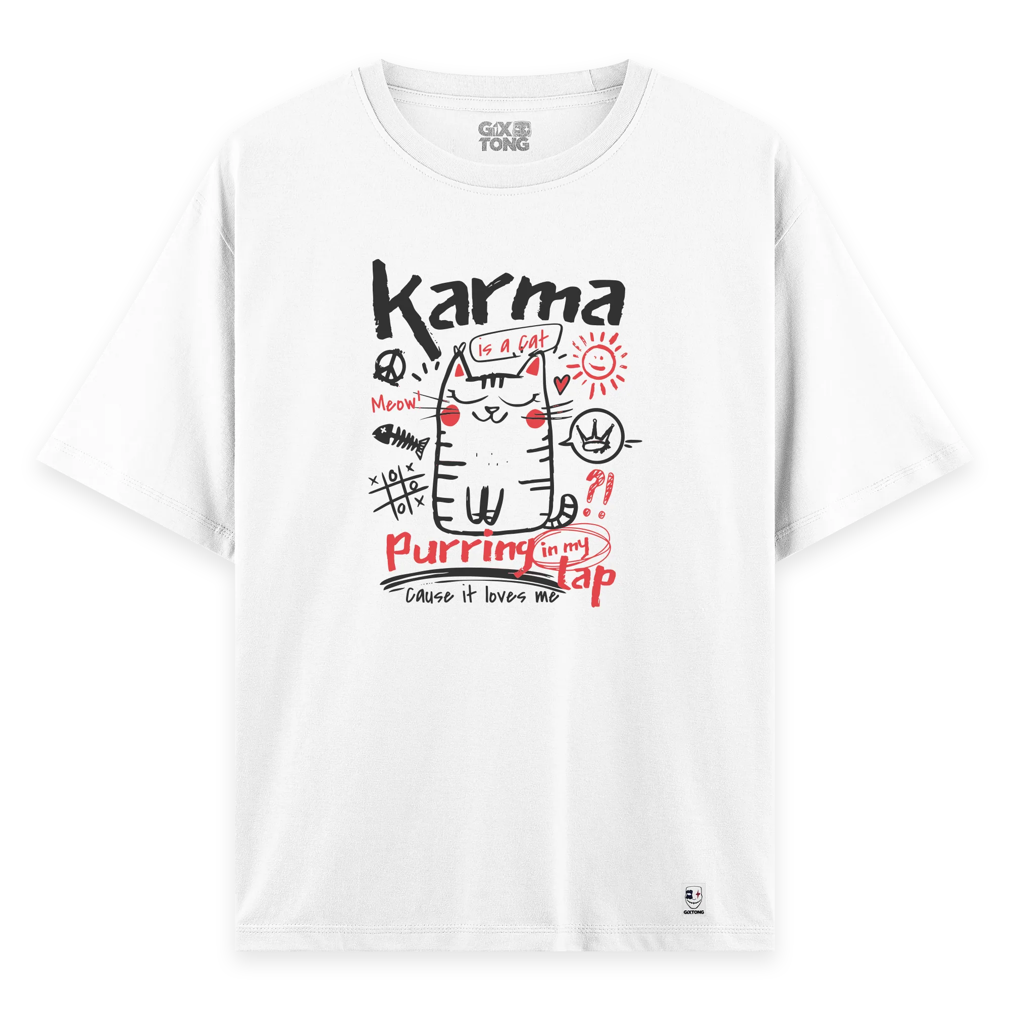 Karma - Oversize Bol Kalıp T-shirt