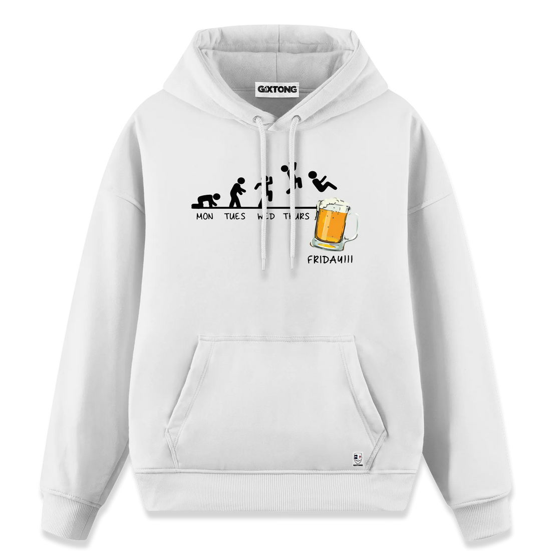 Friday Beer - Regular Fit Kalıp Hoodie