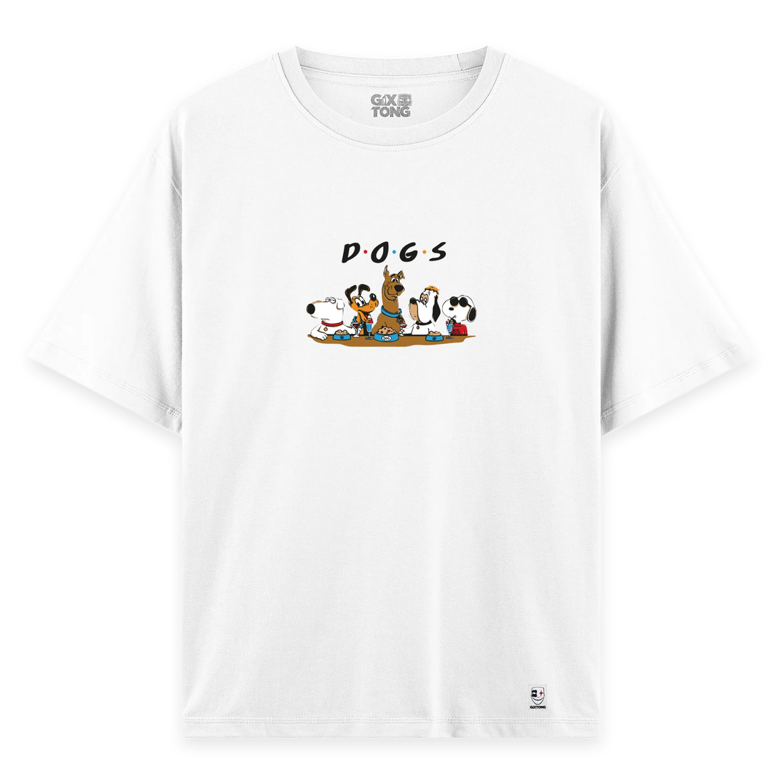 Dogs - Oversize Bol Kalıp T-shirt