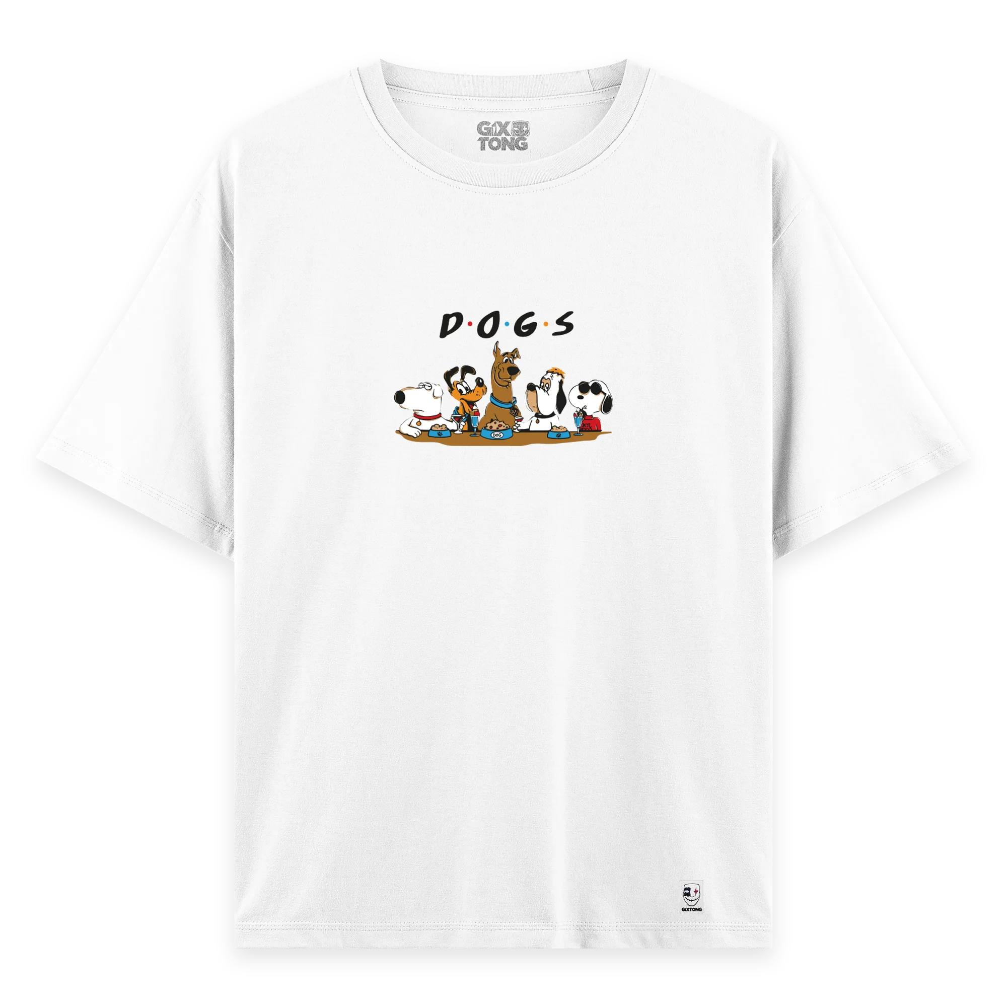 Dogs - Oversize Bol Kalıp T-shirt
