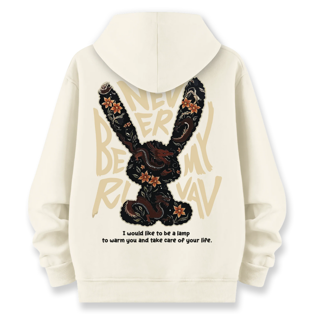 Rabbit - Oversize Bol Kalıp Hoodie
