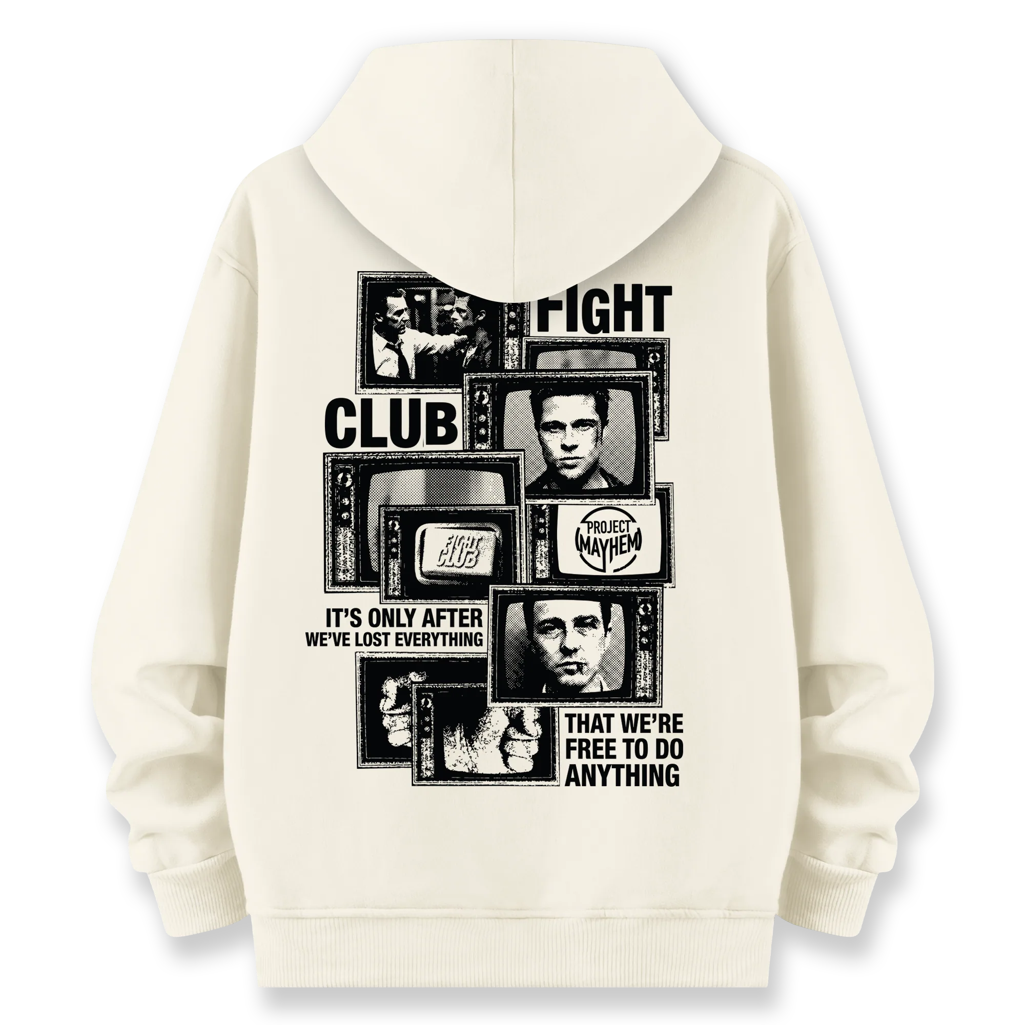 Fight Club - Oversize Bol Kalıp Hoodie