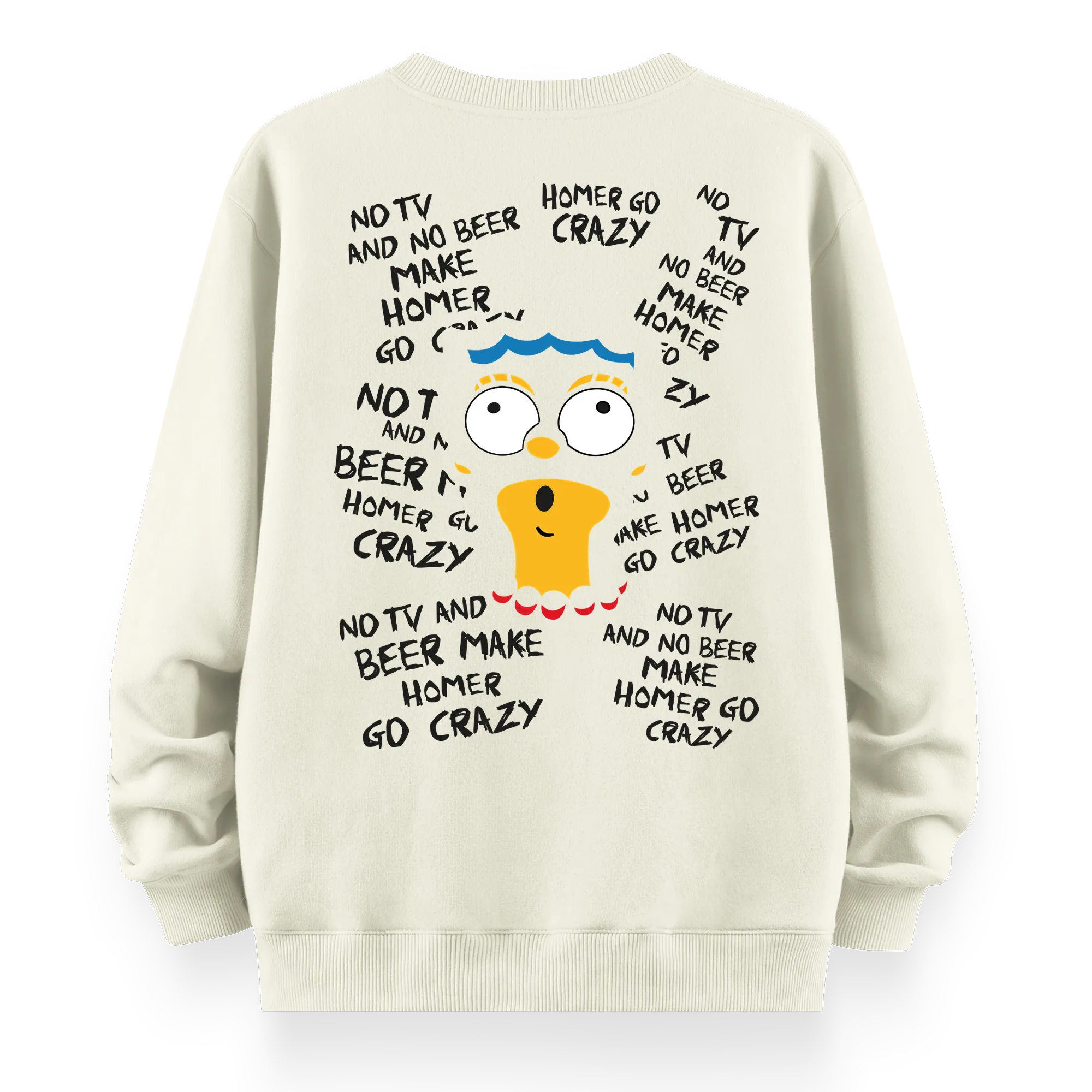 Crazy Homer - Oversize Bol Kalıp Sweatshirt