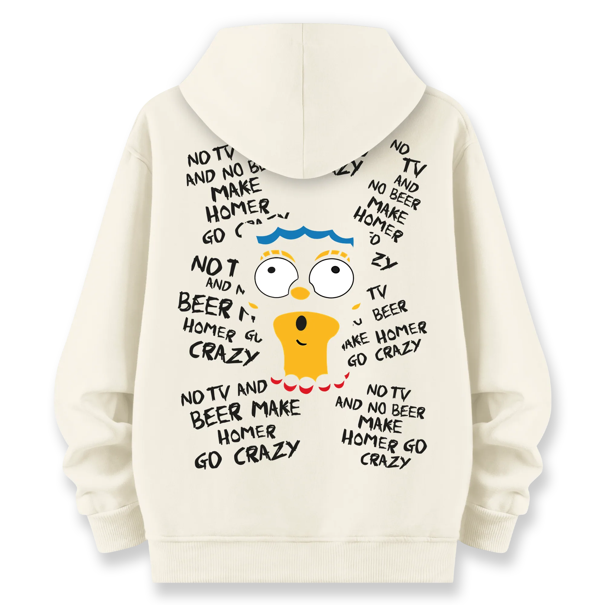 Crazy Homer - Oversize Bol Kalıp Hoodie