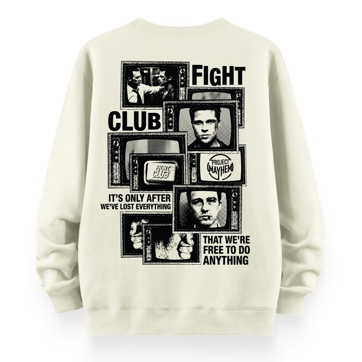 Fight Club - Oversize Bol Kalıp Sweatshirt