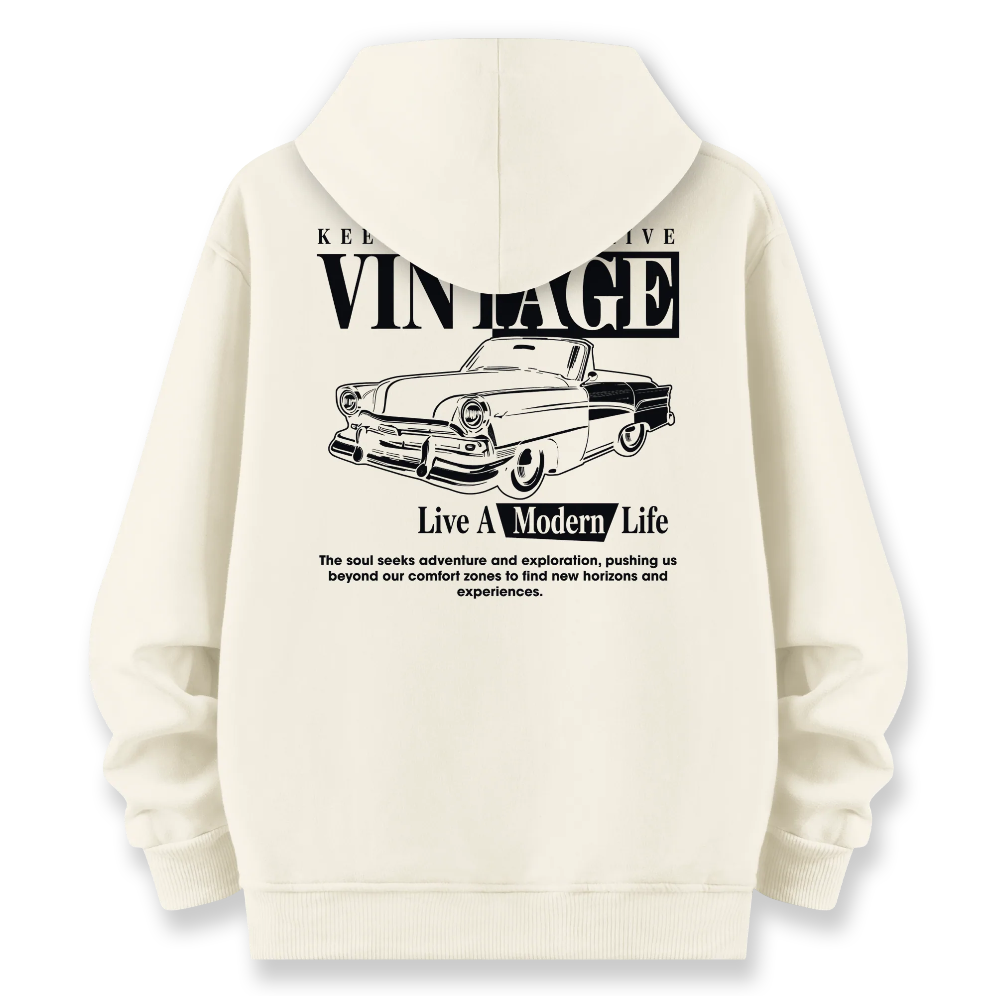 Vintage - Oversize Bol Kalıp Hoodie