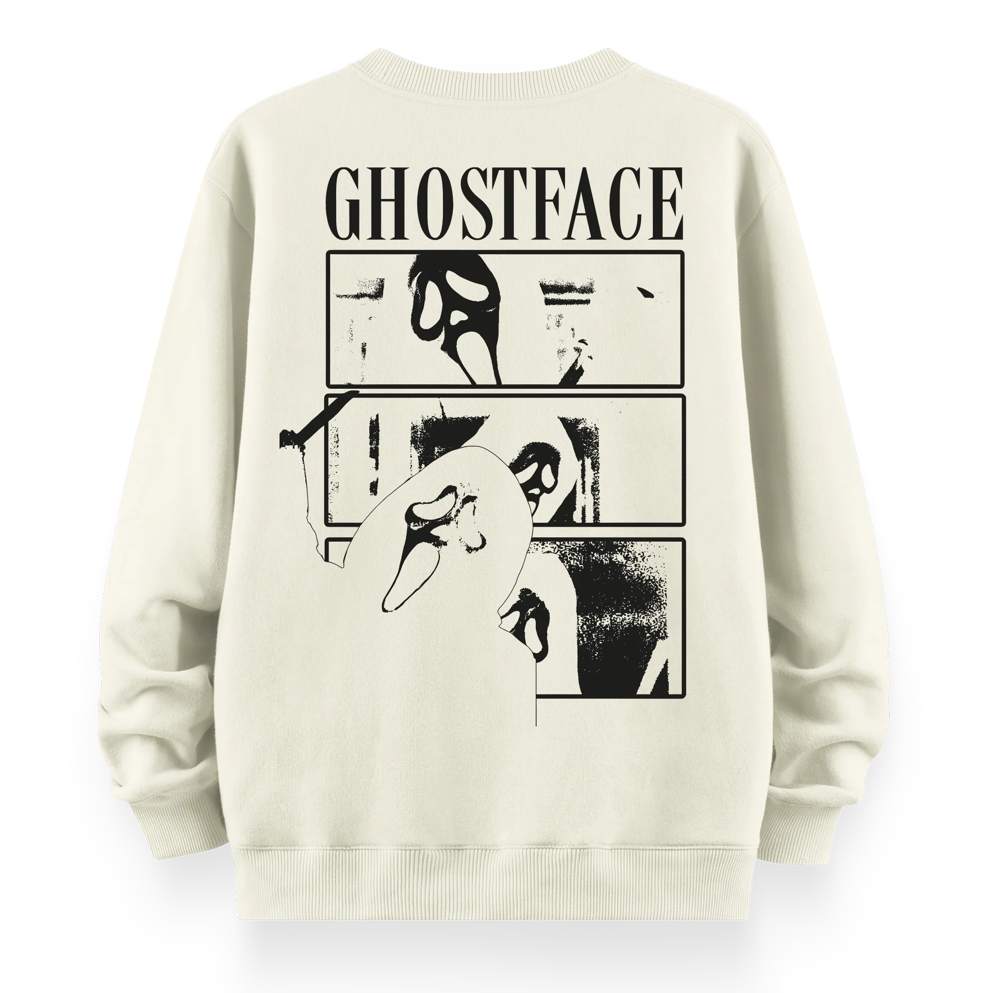 Ghost Face - Oversize Bol Kalıp Sweatshirt
