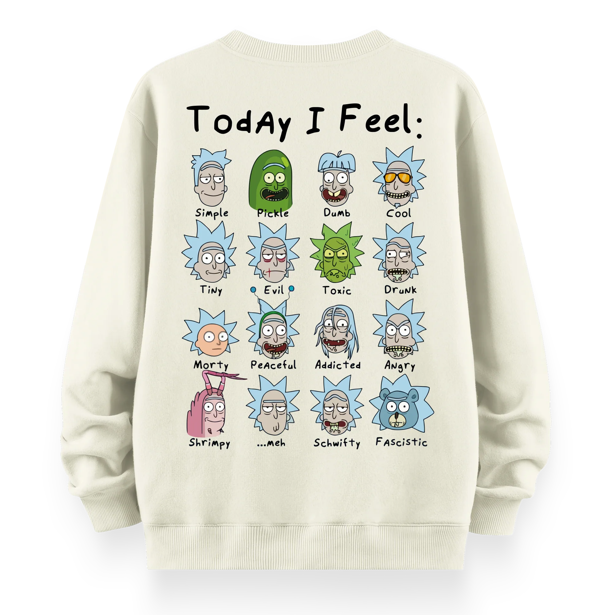 Rick's Routine - Oversize Bol Kalıp Sweatshirt