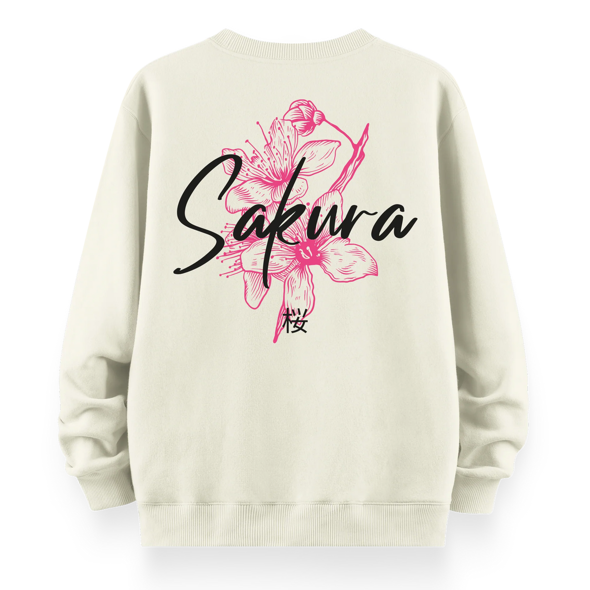 Sakura - Oversize Bol Kalıp Sweatshirt