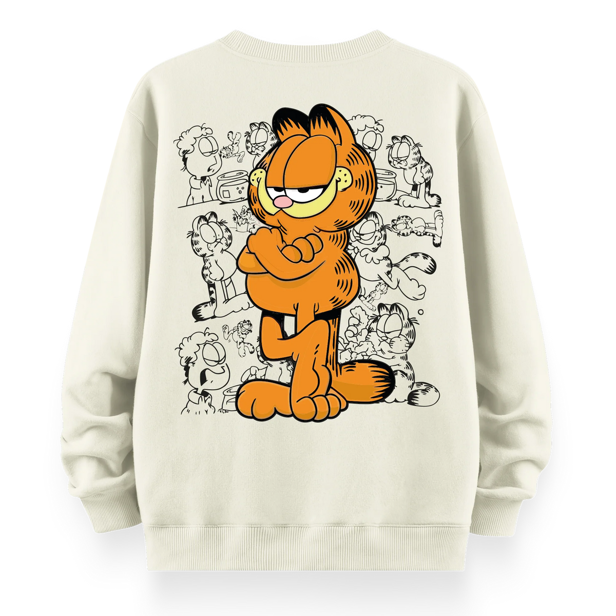 Garfield - Oversize Bol Kalıp Sweatshirt