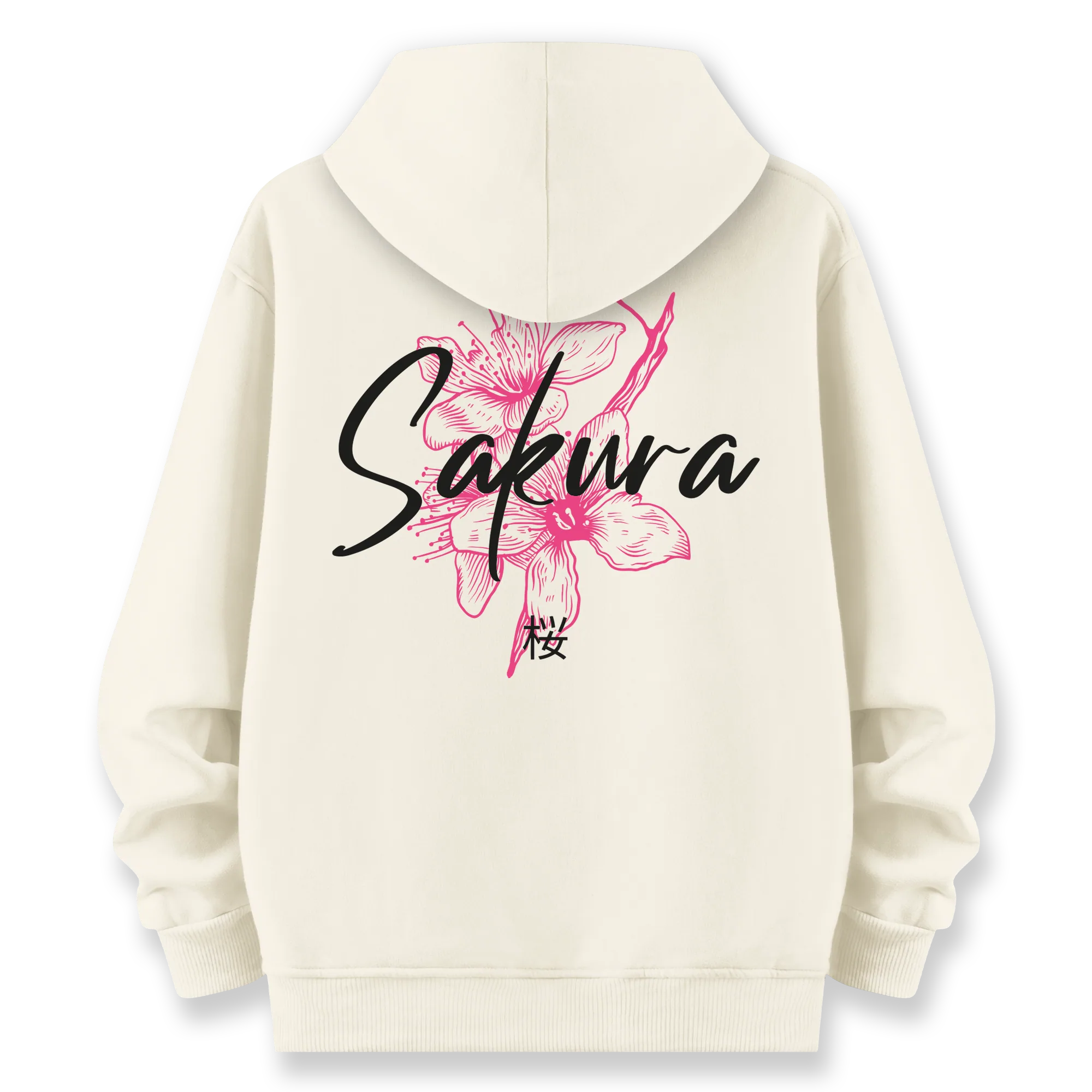 Sakura - Oversize Bol Kalıp Hoodie