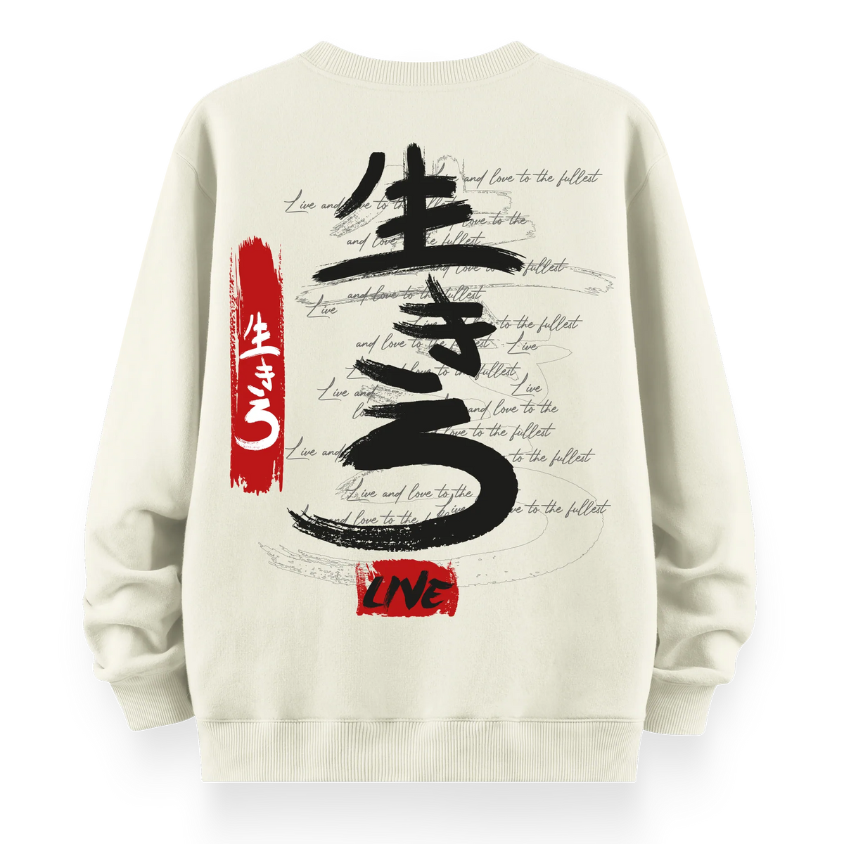 Live - Oversize Bol Kalıp Sweatshirt