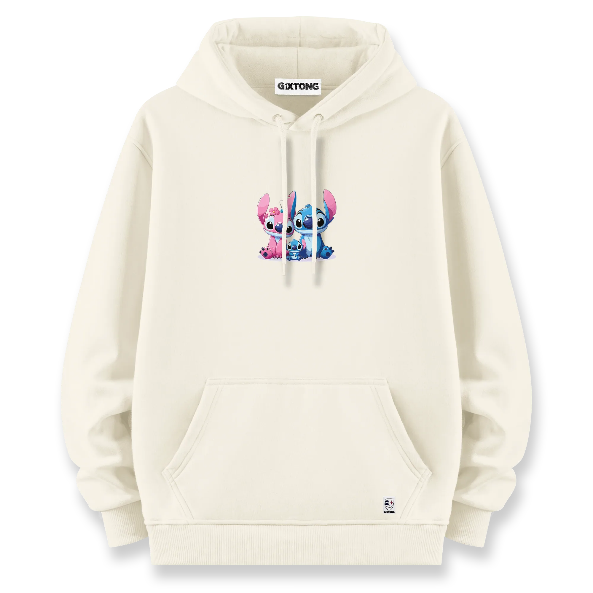 Stitch Family - Oversize Bol Kalıp Hoodie