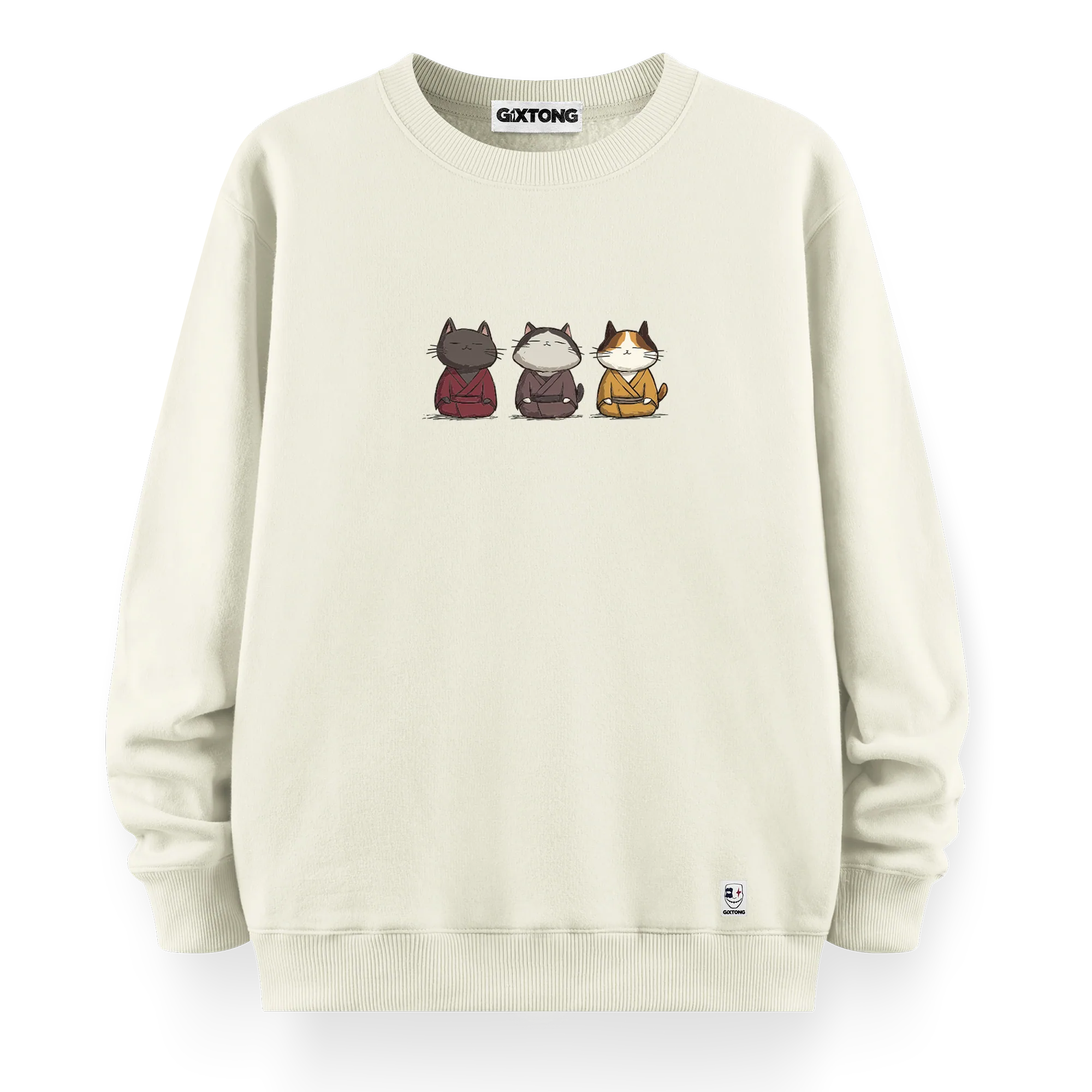 Samurai Cats - Oversize Bol Kalıp Sweatshirt