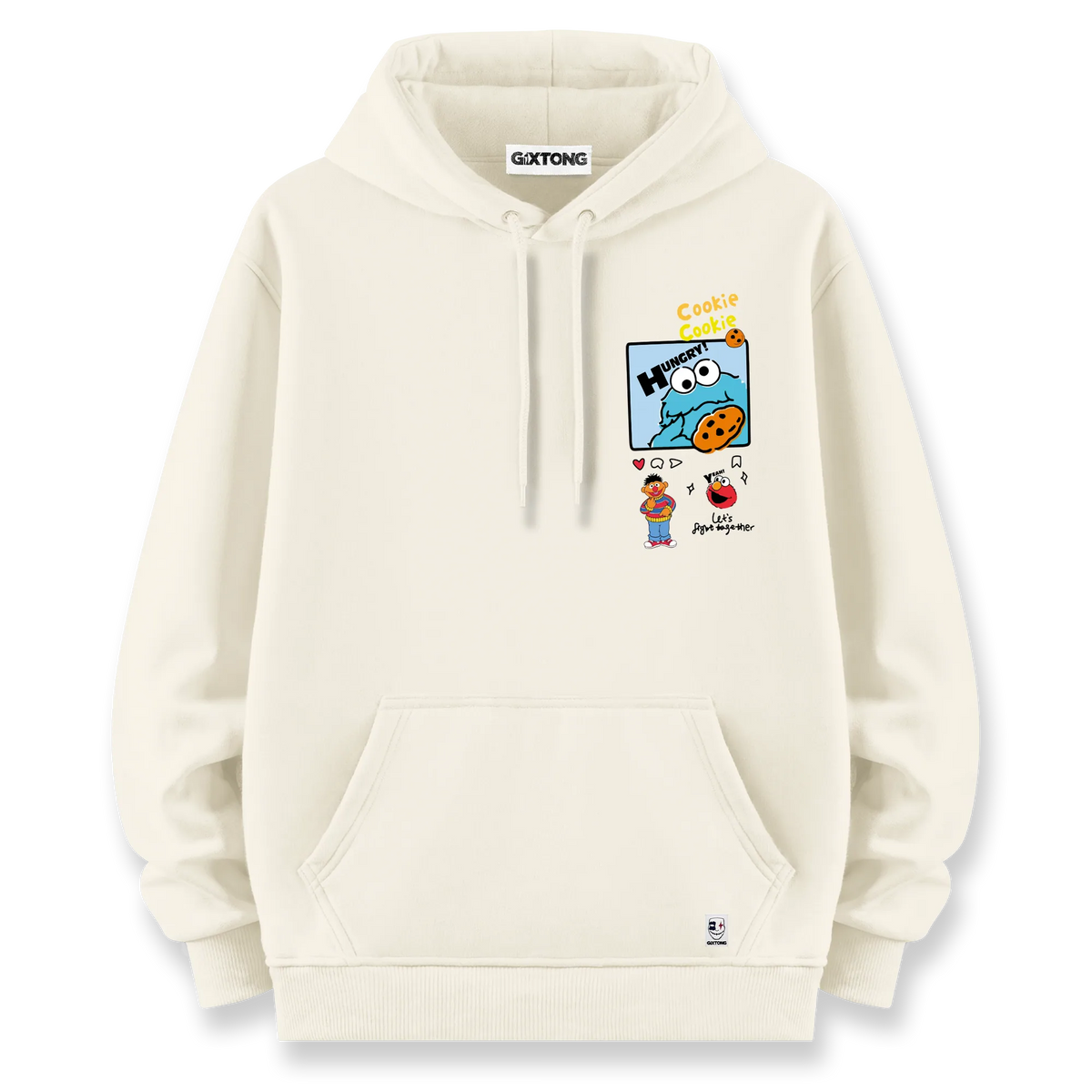 Cookie Monster - Oversize Bol Kalıp Hoodie