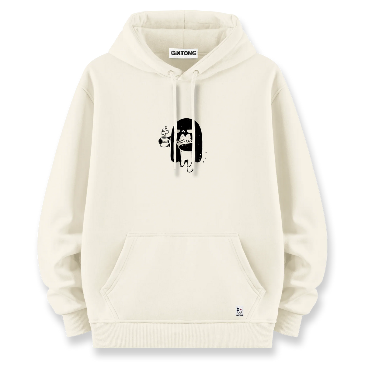 Ghost Cat - Oversize Bol Kalıp Hoodie