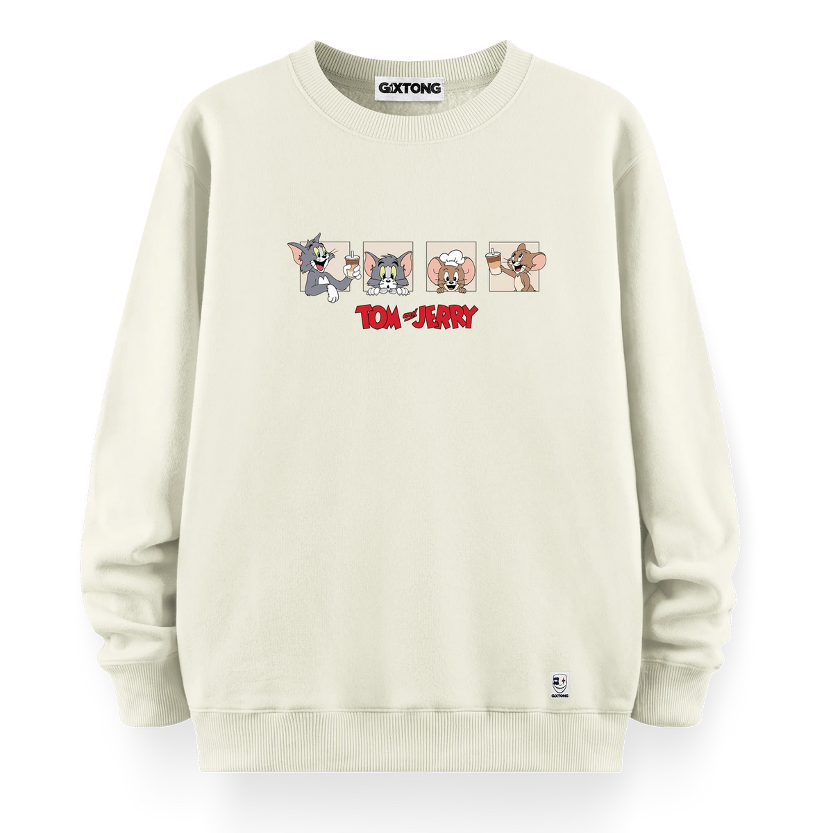 Tom And Jerry - Oversize Bol Kalıp Sweatshirt
