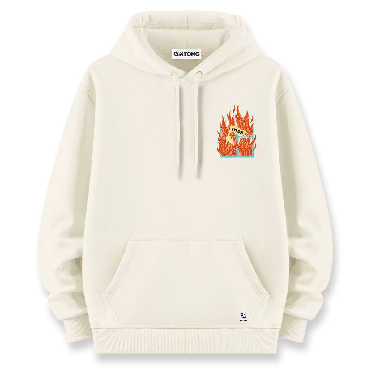 I'm Ok - Oversize Bol Kalıp Hoodie