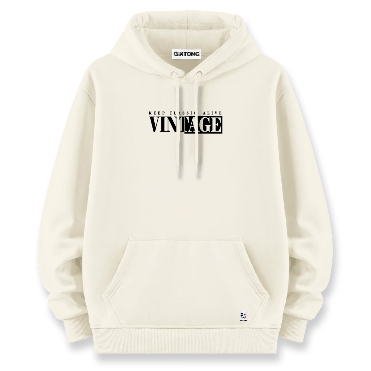 Vintage - Oversize Bol Kalıp Hoodie