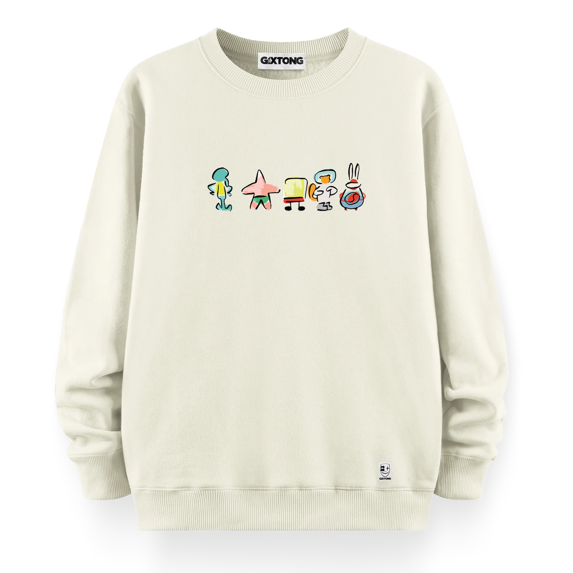 Sponge Family - Oversize Bol Kalıp Sweatshirt