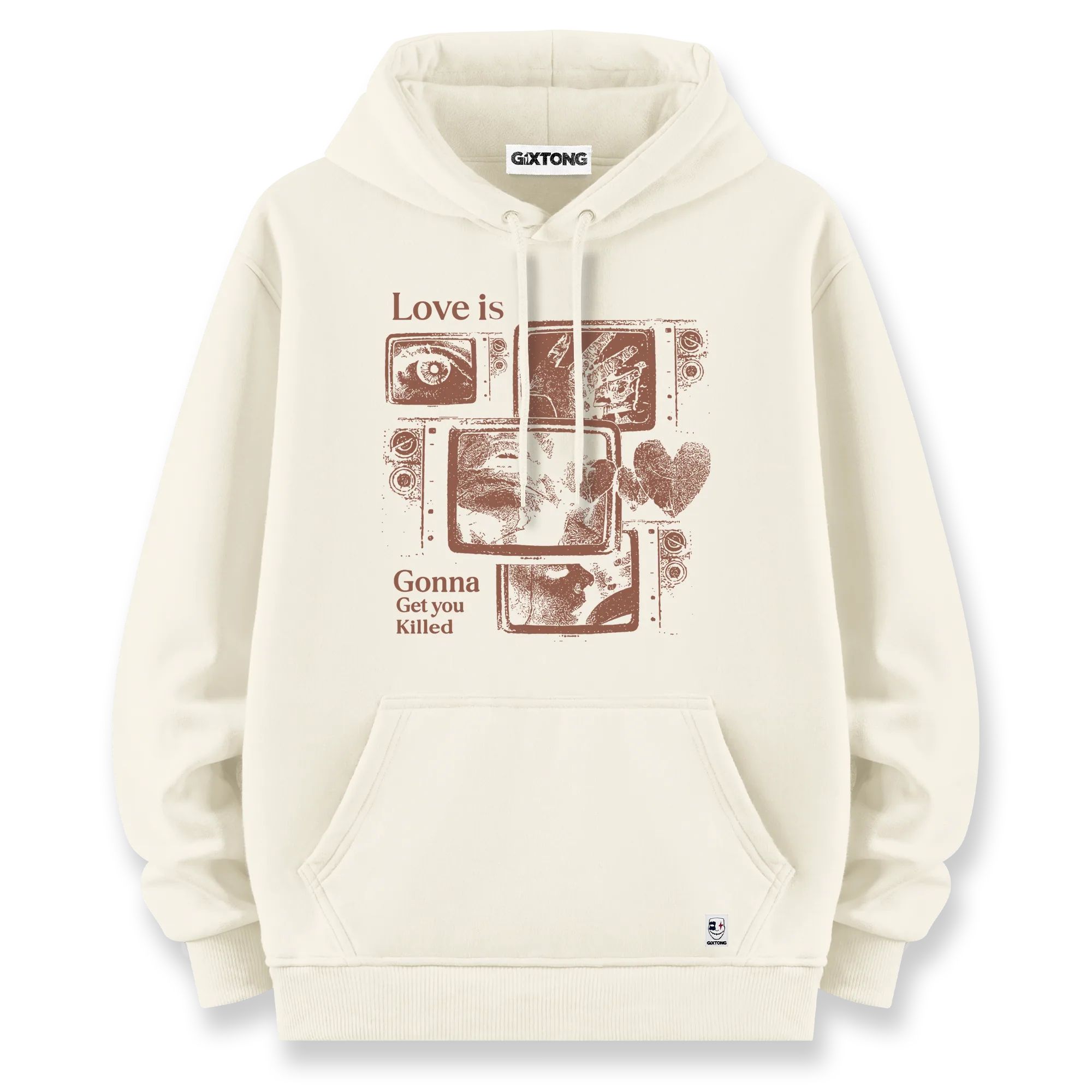 Love Is - Oversize Bol Kalıp Hoodie