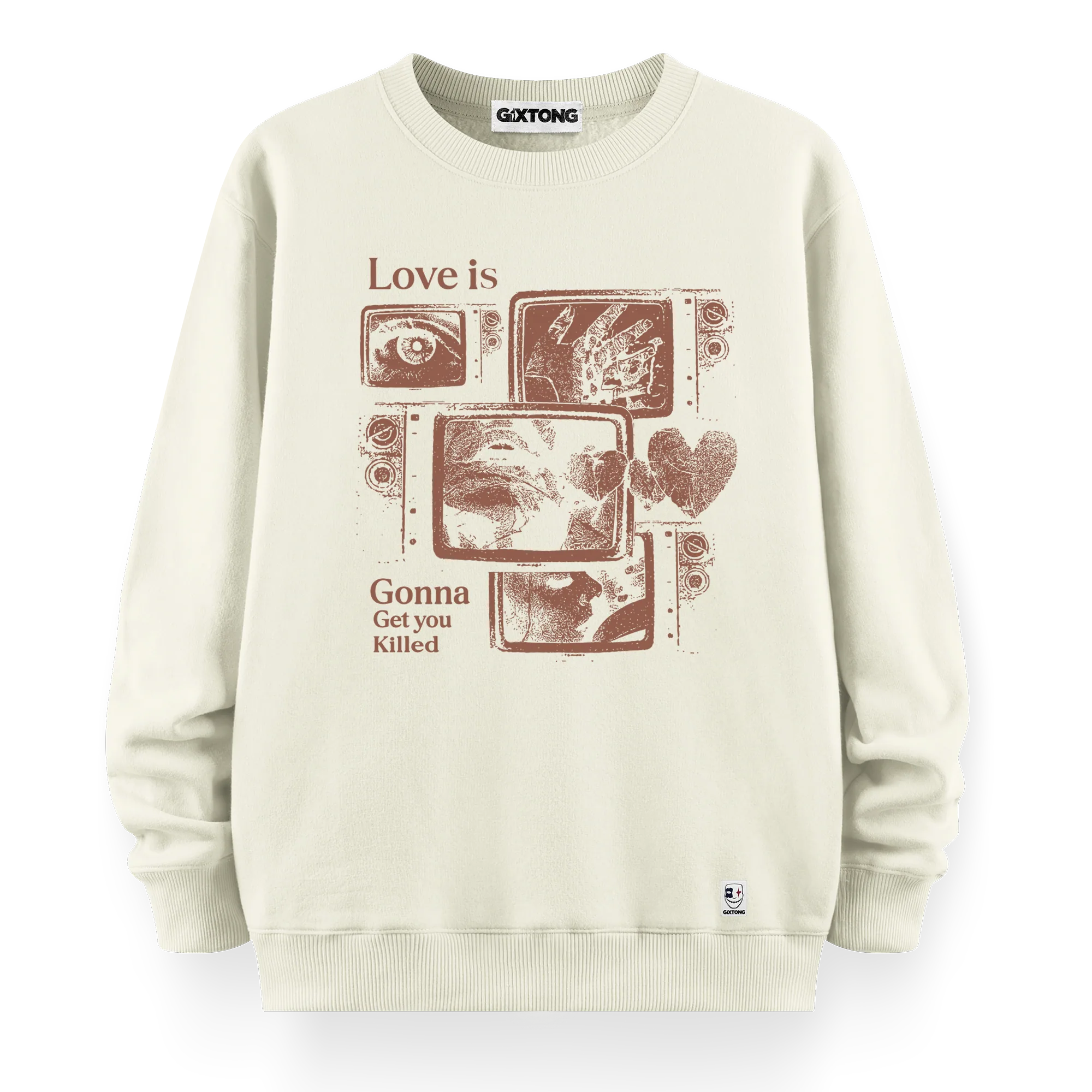 Love Is - Oversize Bol Kalıp Sweatshirt