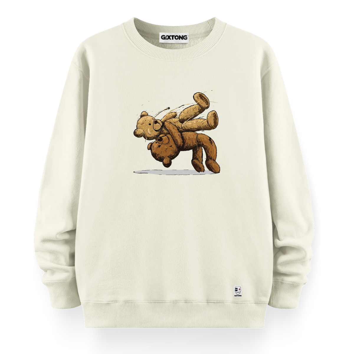 Fight Bear - Oversize Bol Kalıp Sweatshirt