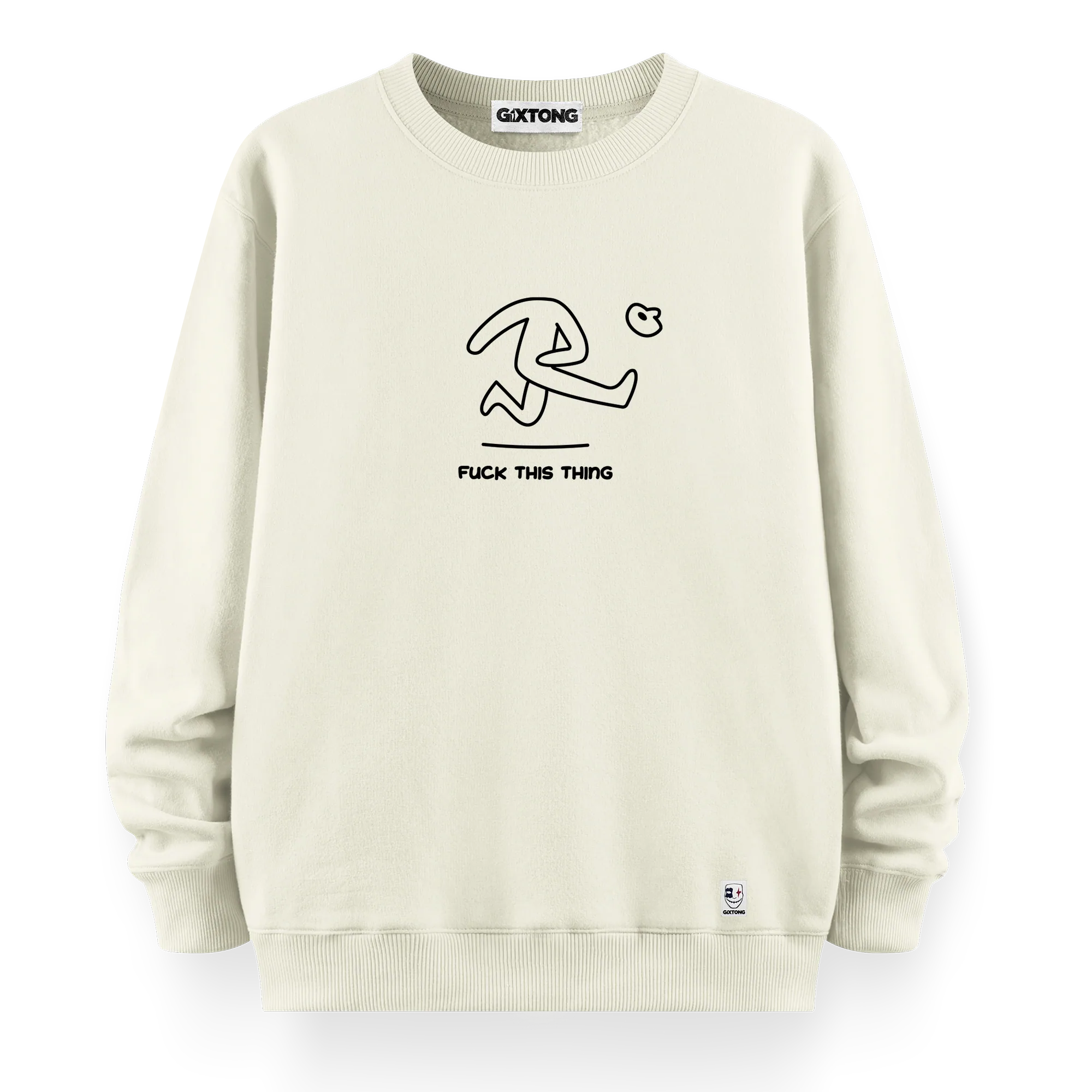 Fuck This Thing - Oversize Bol Kalıp Sweatshirt
