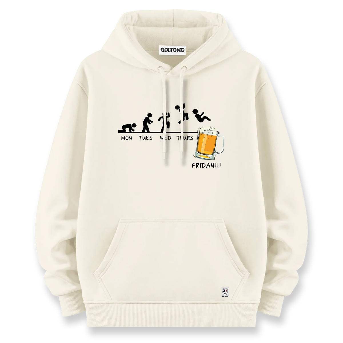 Friday Beer - Oversize Bol Kalıp Hoodie