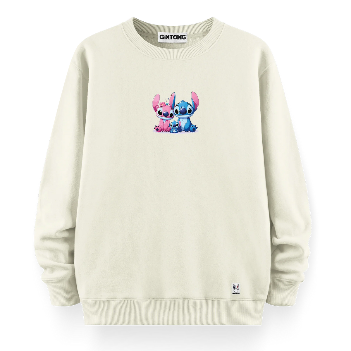 Stitch Family - Oversize Bol Kalıp Sweatshirt
