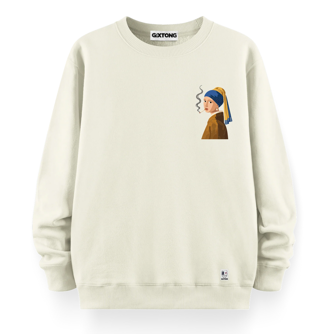 İnci Küpeli Kız - Oversize Bol Kalıp Sweatshirt
