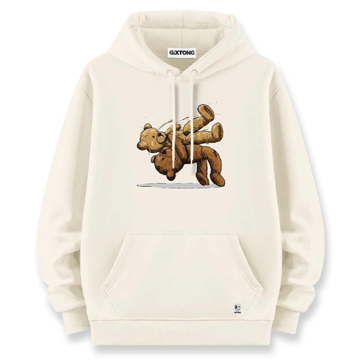 Fight Bear - Oversize Bol Kalıp Hoodie
