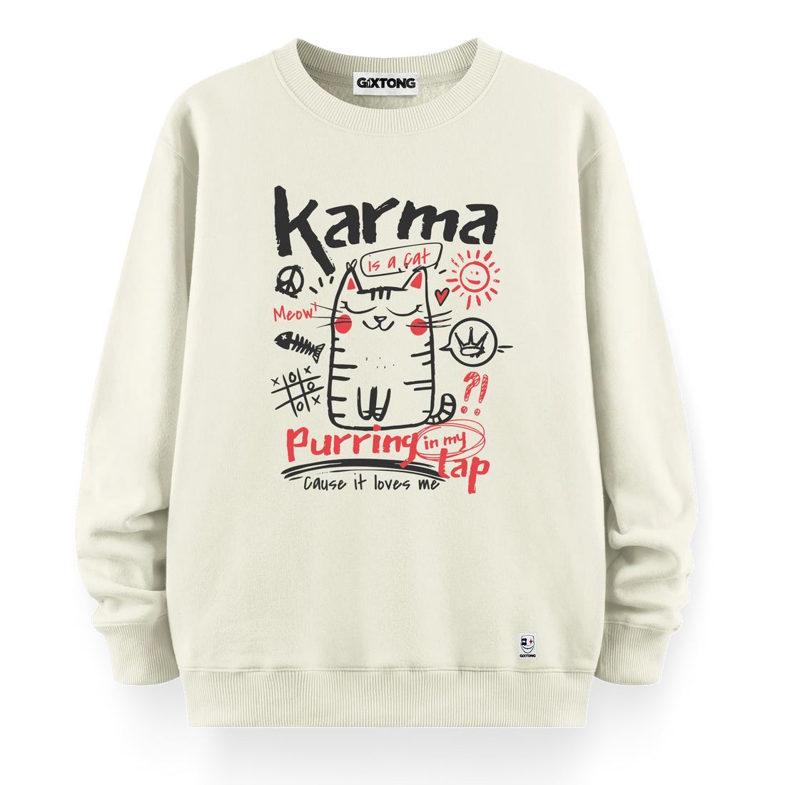 Karma - Oversize Bol Kalıp Sweatshirt