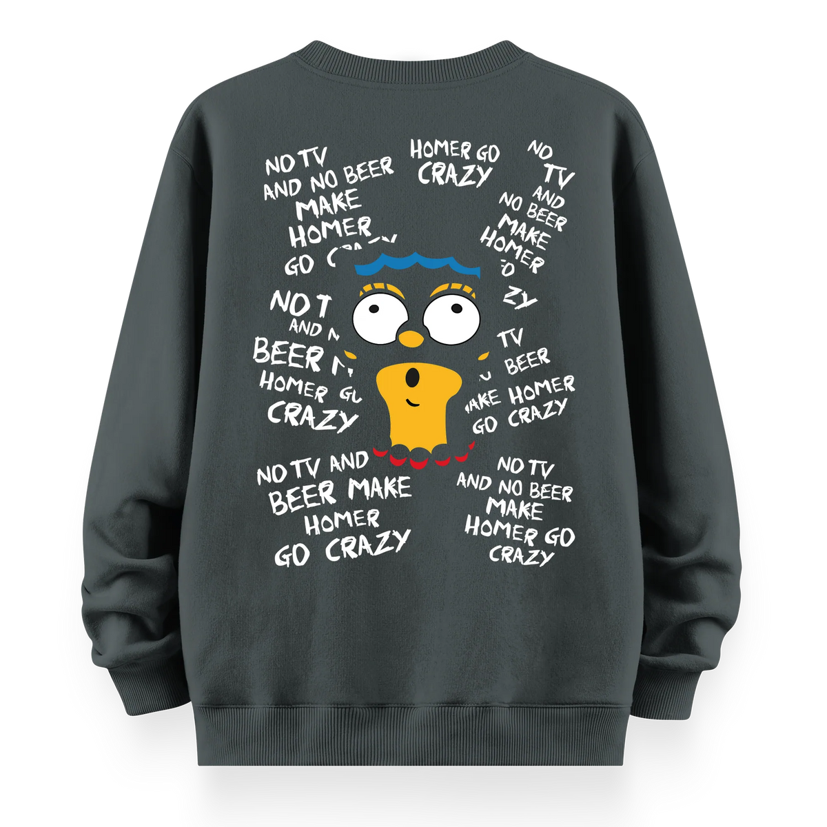 Crazy Homer - Oversize Bol Kalıp Sweatshirt