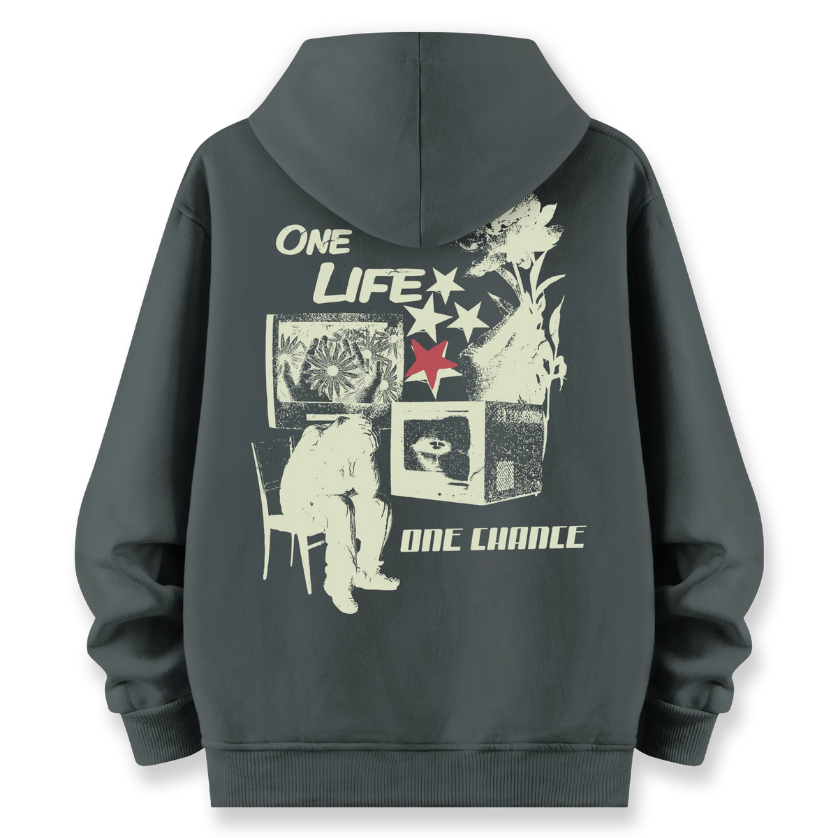One Chance - Oversize Bol Kalıp Hoodie