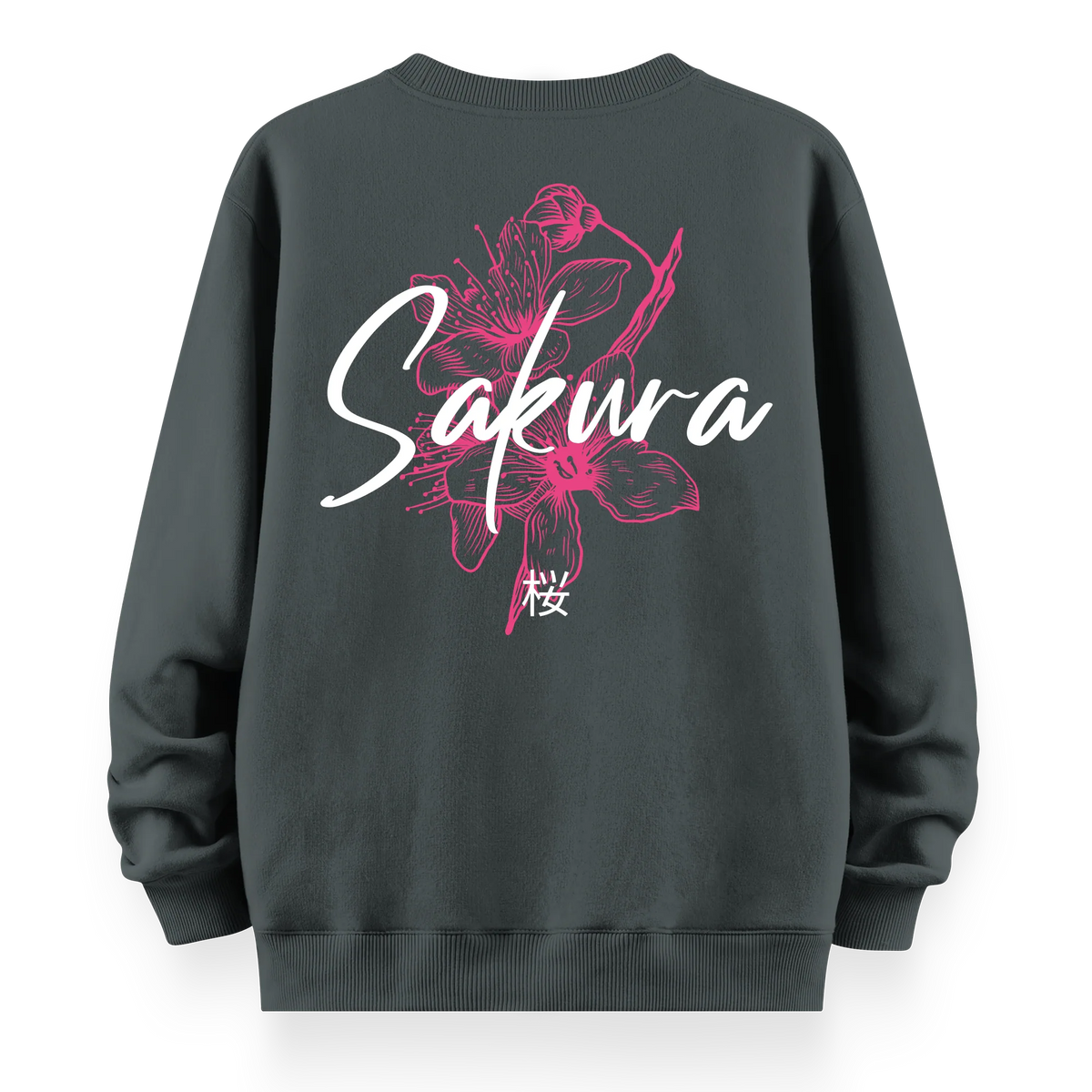 Sakura - Oversize Bol Kalıp Sweatshirt