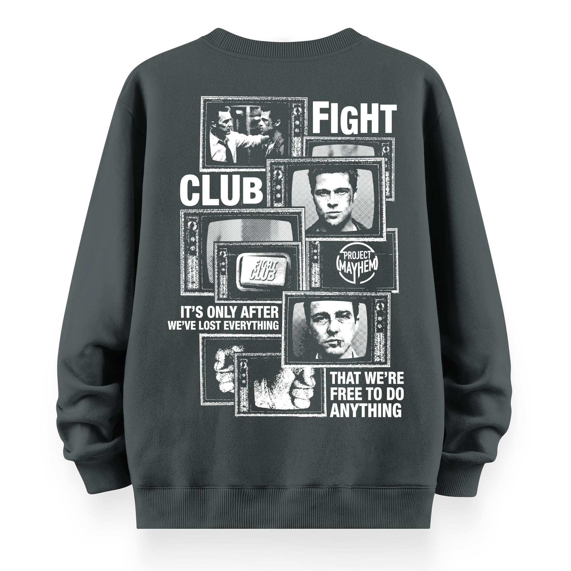 Fight Club - Oversize Bol Kalıp Sweatshirt
