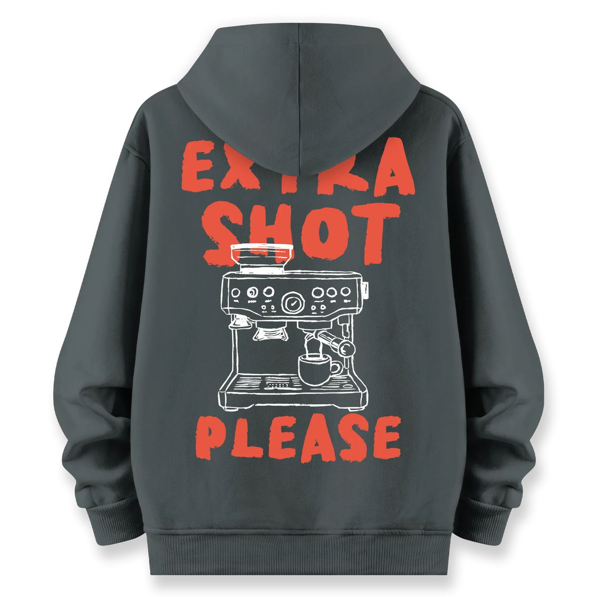 Extra Shot - Oversize Bol Kalıp Hoodie
