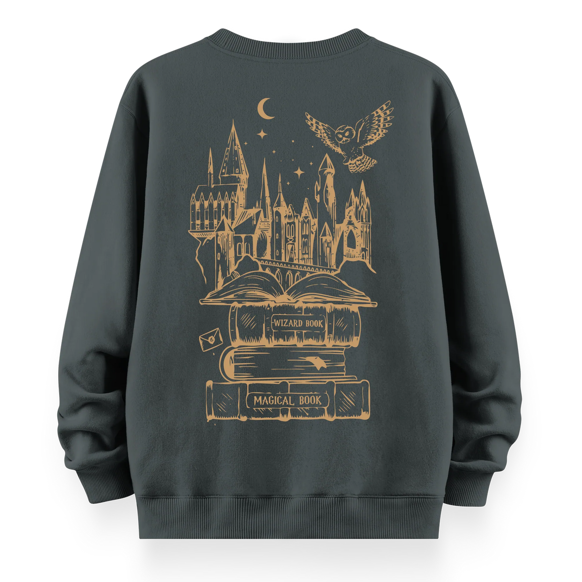 Hogwarts- Oversize Bol Kalıp Sweatshirt