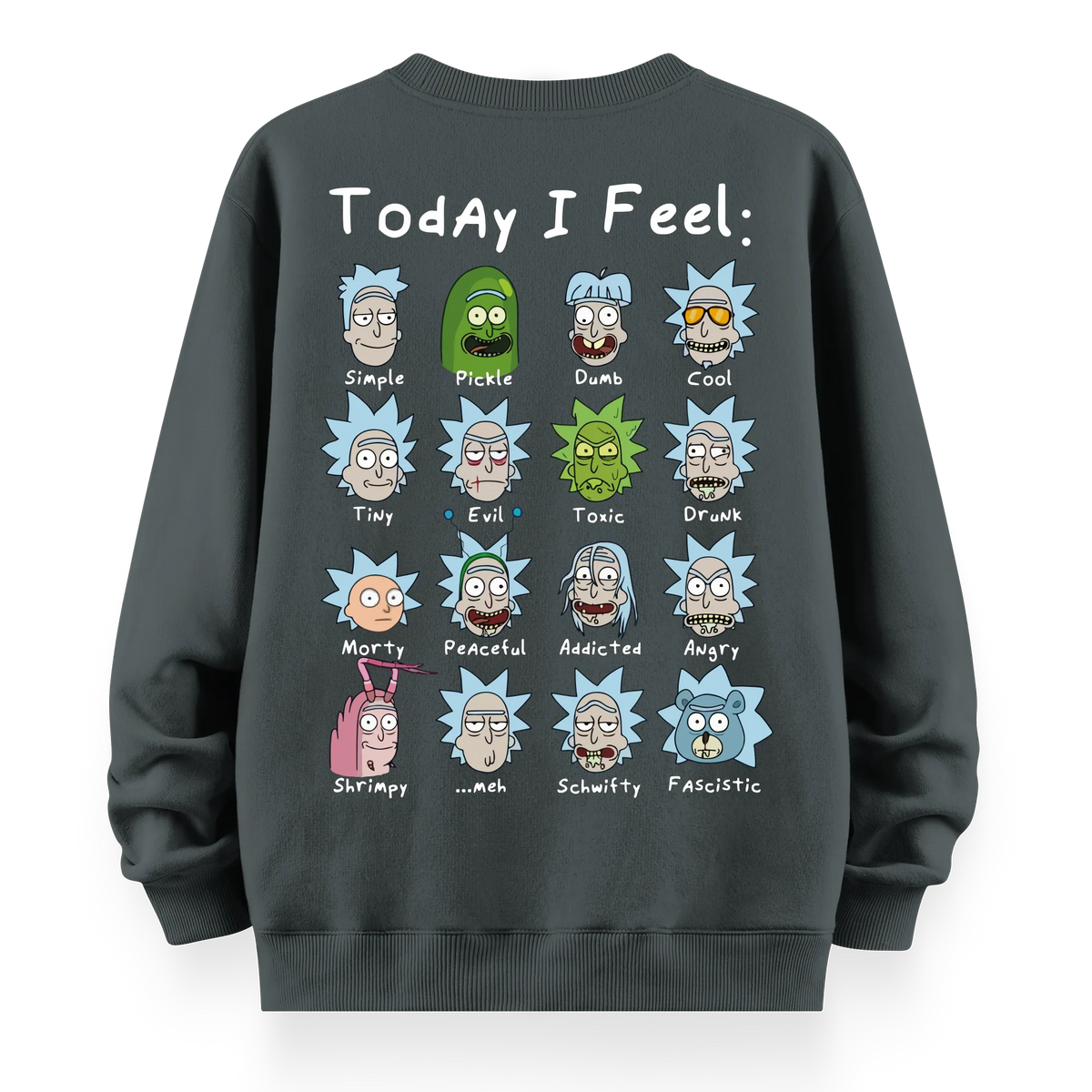 Rick's Routine - Oversize Bol Kalıp Sweatshirt