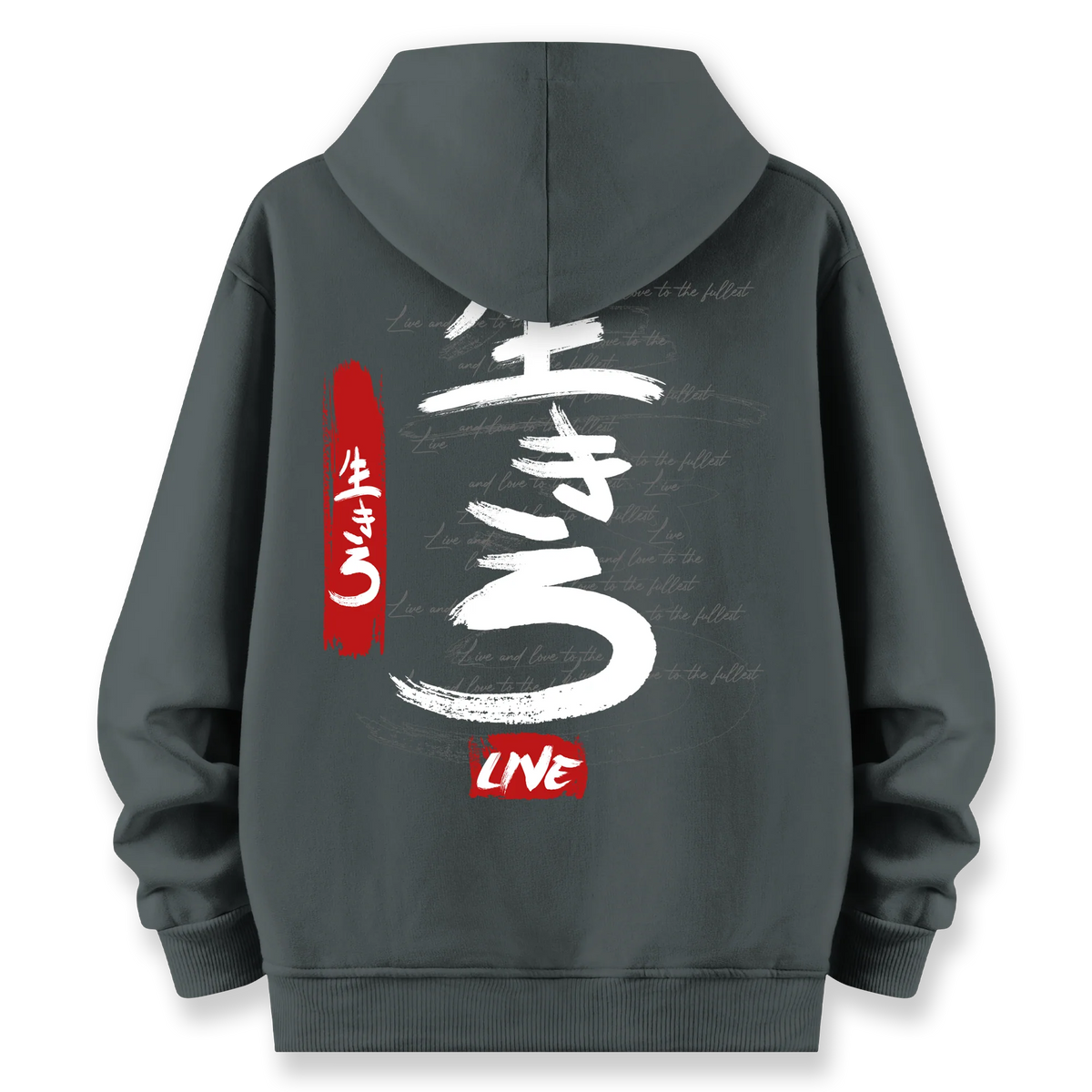 Live - Oversize Bol Kalıp Hoodie