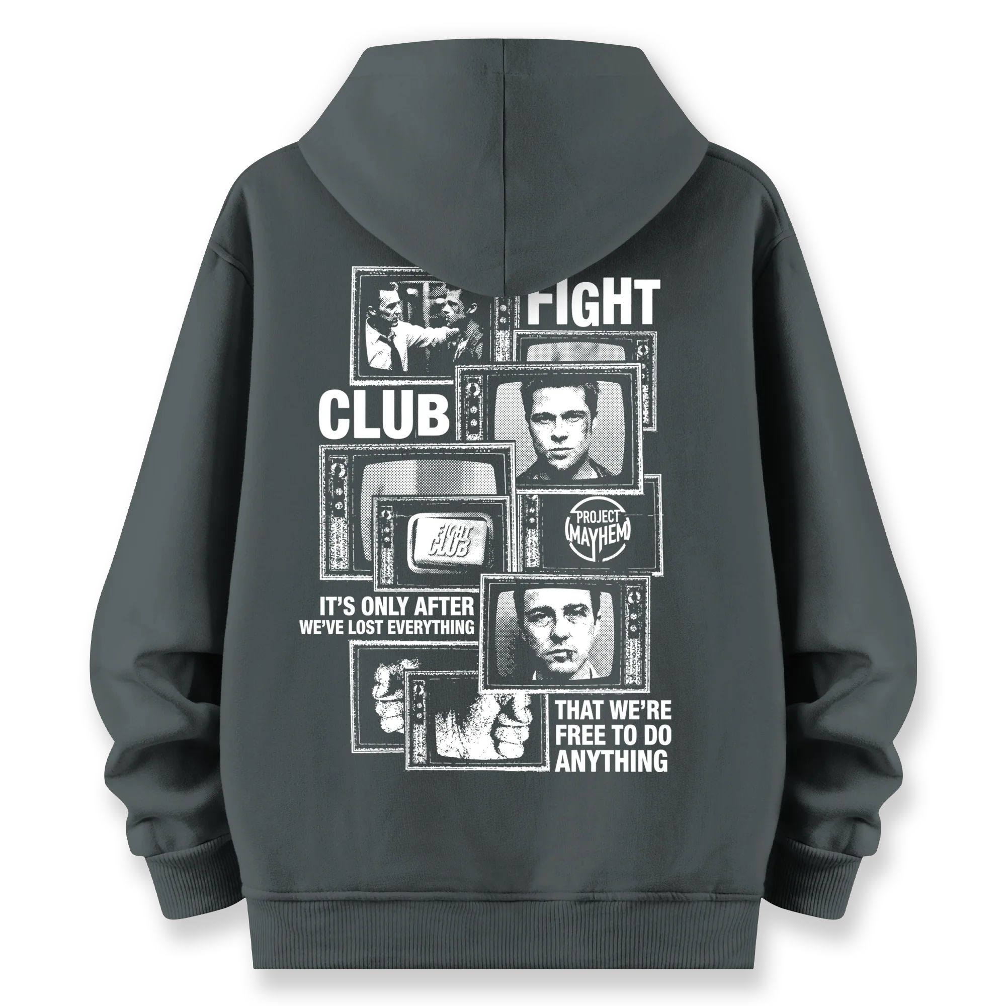 Fight Club - Oversize Bol Kalıp Hoodie