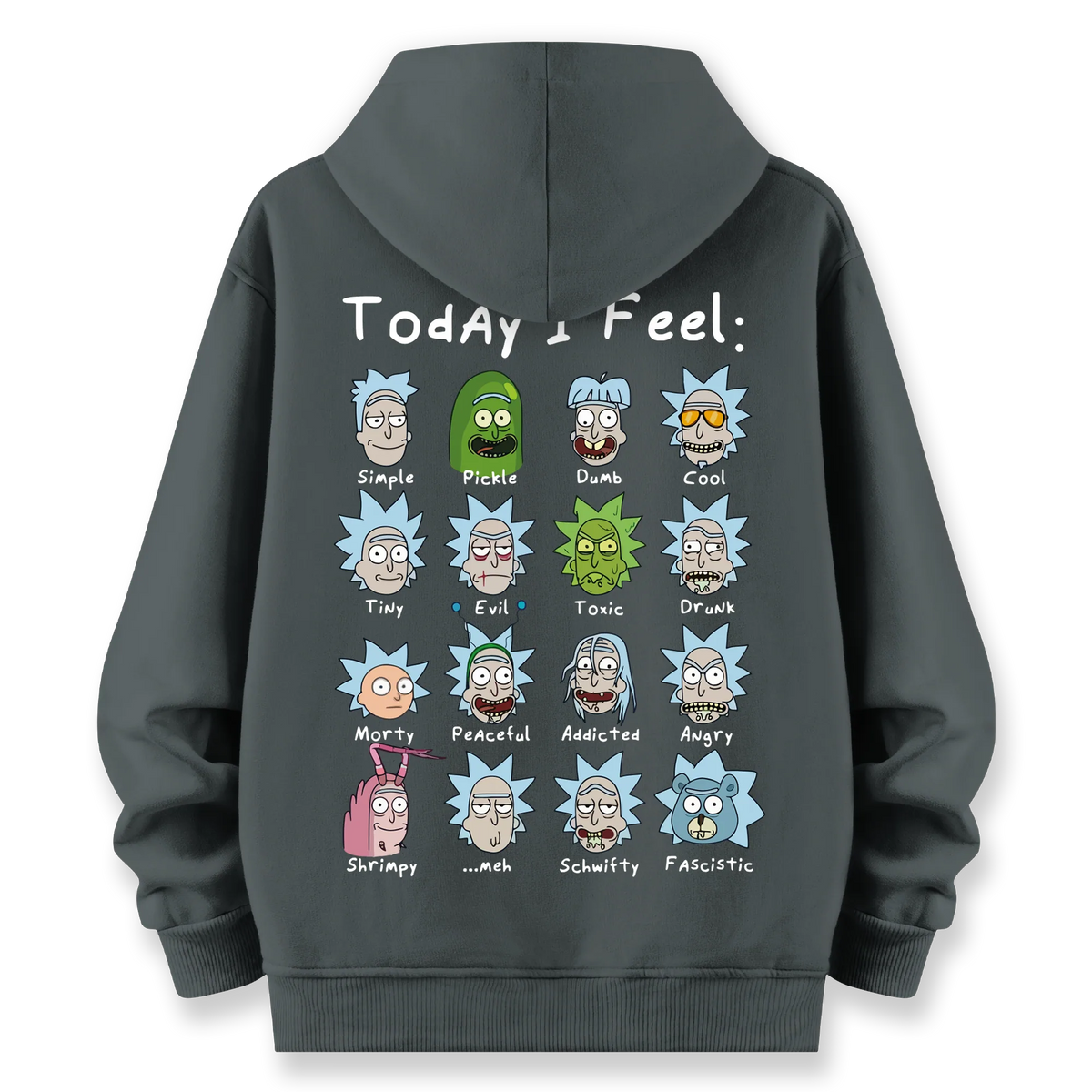 Rick's Routine - Oversize Bol Kalıp Hoodie