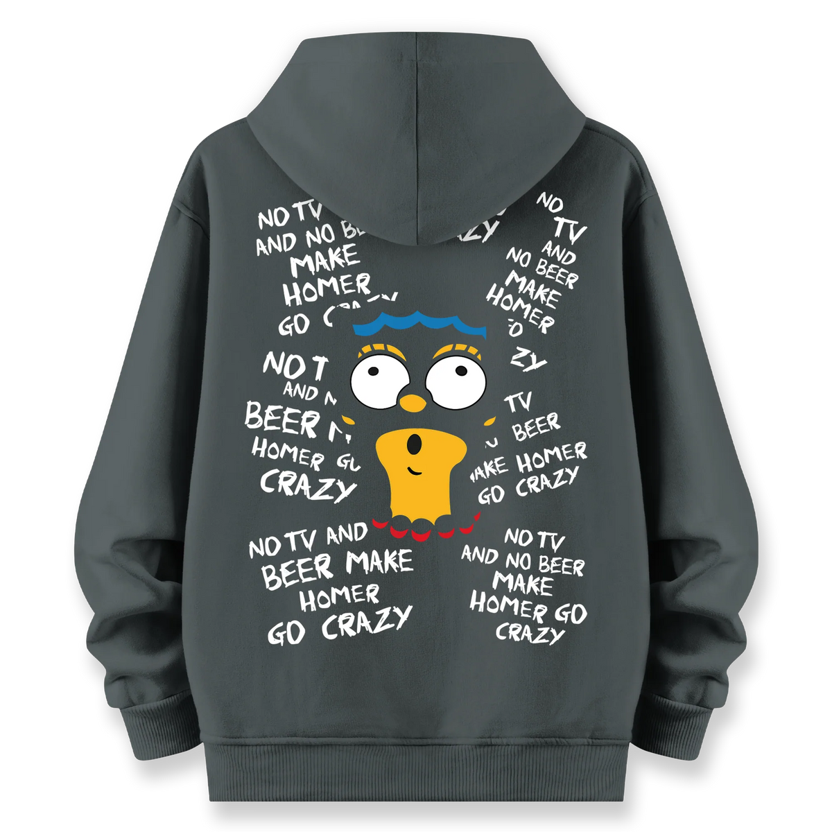 Crazy Homer - Oversize Bol Kalıp Hoodie