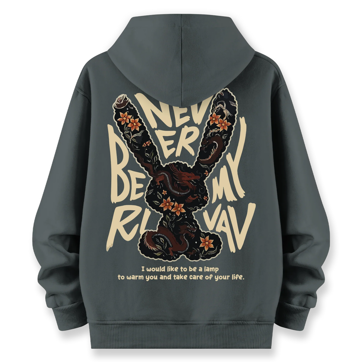Rabbit - Oversize Bol Kalıp Hoodie