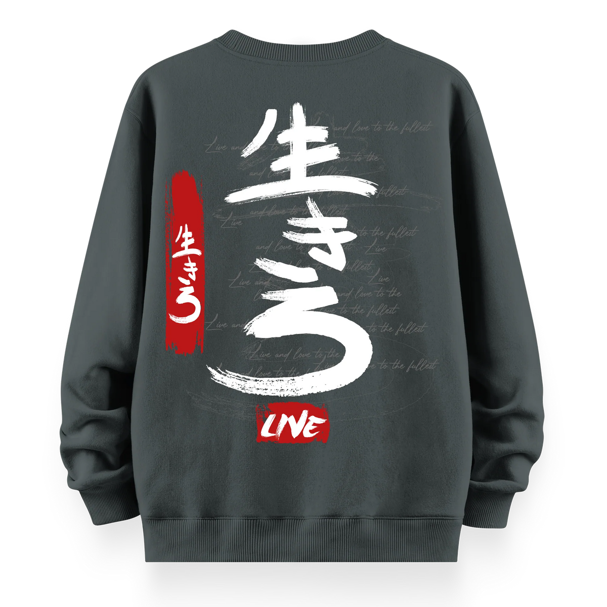 Live - Oversize Bol Kalıp Sweatshirt