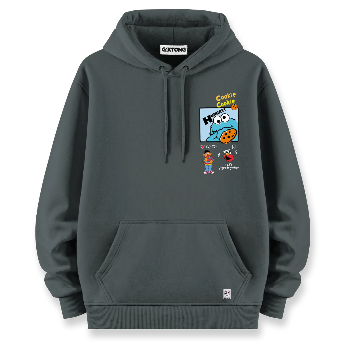 Cookie Monster - Oversize Bol Kalıp Hoodie