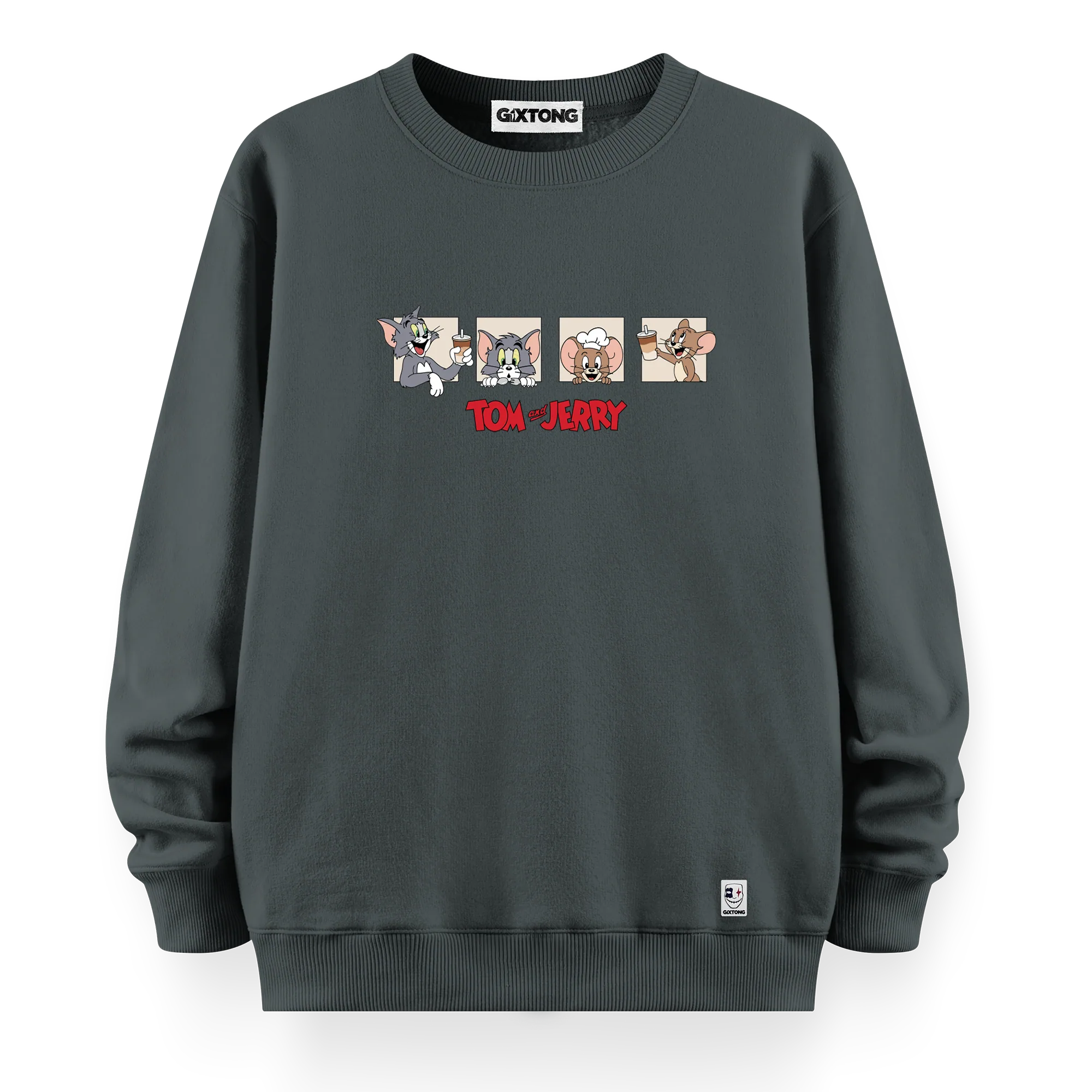Tom And Jerry - Oversize Bol Kalıp Sweatshirt