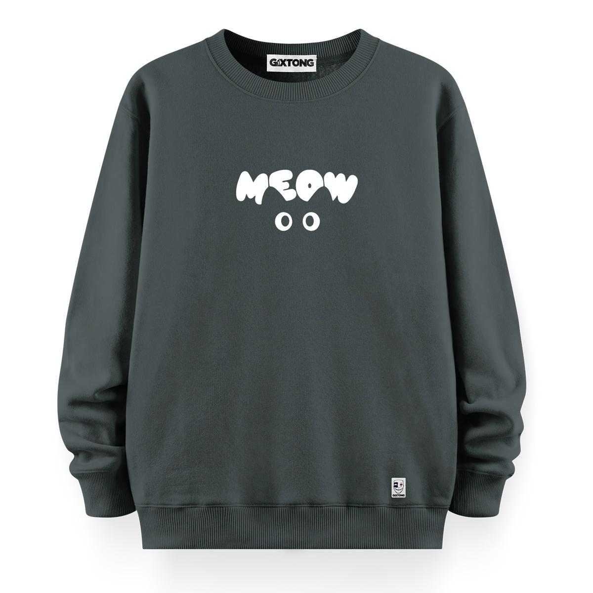 Meow - Oversize Bol Kalıp Sweatshirt